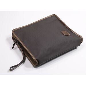 Dunhill Vintage Leather & PVC Portfolio Book Document Case Holder Bag